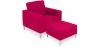 Sillón de Diseño con Reposapiés - Tapizado en Cachemira - Konel  image 9