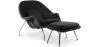 Sillón de Diseño con Reposapiés - Tapizado en Tela - Womb image 9