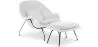 Sillón de Diseño con Reposapiés - Tapizado en Tela - Womb image 9