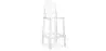 Taburete con Respaldo - Diseño Transparente - 65cm - Victoria Queen image 9