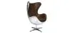 Sillón con Reposabrazos - Estilo Aviador - Cuero y Metal - Cocoon  image 9