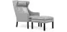 Sillón con Reposapiés - Tapizado en Cuero - Micah image 9
