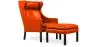 Sillón con Reposapiés - Tapizado en Cuero - Micah image 9