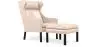 Sillón con Reposapiés - Tapizado en Cuero - Micah image 9