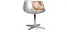 Silla de Salón - Silla de Diseño - Cuero y Metal - Cognac image 9