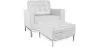 Sillón de Diseño con Reposapiés - Tapizado en Polipiel - Konel  image 9