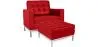 Sillón de Diseño con Reposapiés - Tapizado en Polipiel - Konel  image 9