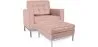 Sillón de Diseño con Reposapiés - Tapizado en Polipiel - Konel  image 9
