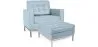 Sillón de Diseño con Reposapiés - Tapizado en Polipiel - Konel  image 9