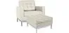 Sillón de Diseño con Reposapiés - Tapizado en Polipiel - Konel  image 9