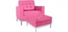 Sillón de Diseño con Reposapiés - Tapizado en Polipiel - Konel  image 9
