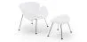 Sillón de Diseño con Reposapiés  - Tapizado en Cuero -  Chunk  image 9