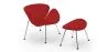 Sillón de Diseño con Reposapiés  - Tapizado en Cuero -  Chunk  image 9