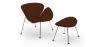 Sillón de Diseño con Reposapiés  - Tapizado en Cuero -  Chunk  image 9