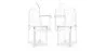 Pack de 4 Sillas de comedor Transparente - Victoria Queen image 9