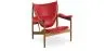 Sillón de Diseño con Reposabrazos - Madera y Cuero - Captain  image 9