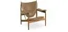Sillón de Diseño con Reposabrazos - Madera y Cuero - Captain  image 9