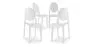 Pack de 4 Sillas de comedor Transparente - Victoria Queen image 9