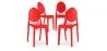 Pack de 4 Sillas de comedor Transparente - Victoria Queen image 9