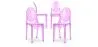 Pack de 4 Sillas de comedor Transparente - Victoria Queen image 9
