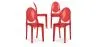 Pack de 4 Sillas de comedor Transparente - Victoria Queen image 9