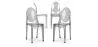 Pack de 4 Sillas de comedor Transparente - Victoria Queen image 9