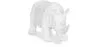 Figura Decorativa Rinoceronte - Blanco Mate - Rhyn image 9