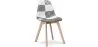 Silla de Comedor - Tapizada en Patchwork Blanco y Negro - Denisse  image 9