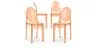 Pack de 4 Sillas de comedor Transparente - Victoria Queen image 9