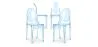 Pack de 4 Sillas de comedor Transparente - Victoria Queen image 9