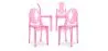 Pack de 4 Sillas de comedor Transparente - Victoria Queen image 9