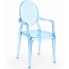Silla de comedor Transparente - Diseño con Reposabrazos - Louis XIV image 9