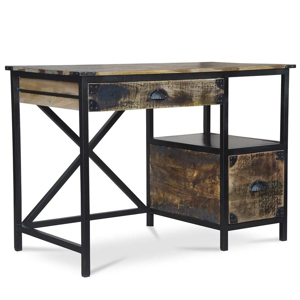 Escritorio de Madera con cajones  - Diseño Industrial - Nashville  image 8