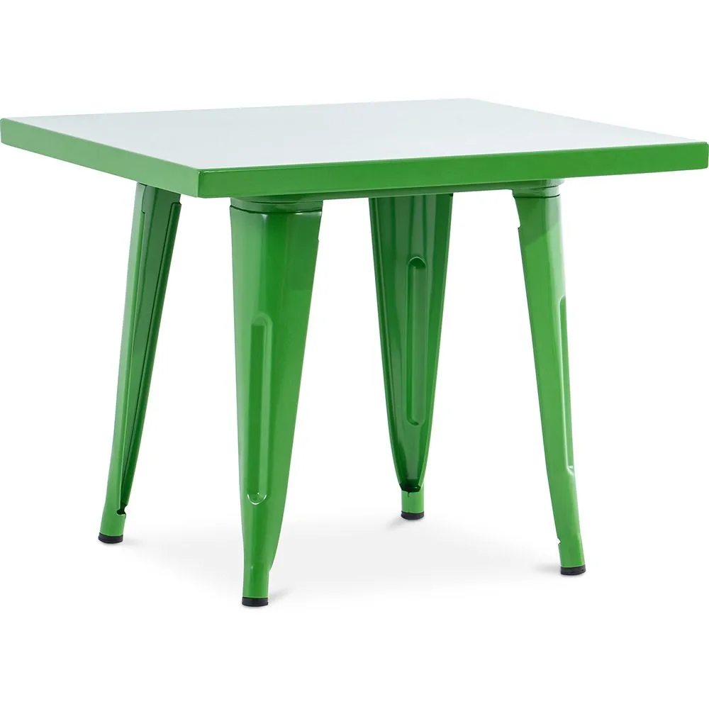 Mesa Infantil Cuadrada - Industrial - Metal - 60cm - Stylix  image 8