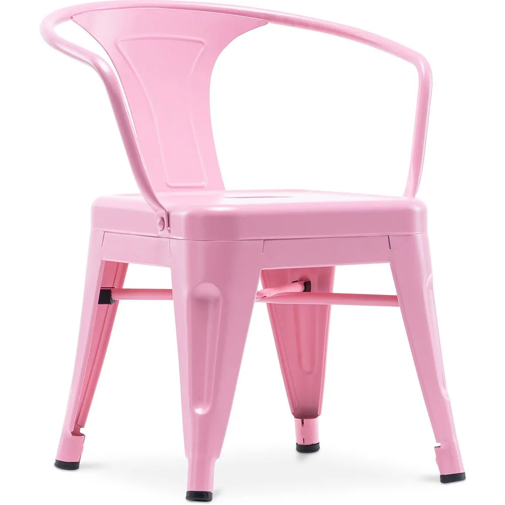 Silla Niños con Reposabrazos - Silla Infantil Diseño Industrial - Acero - Stylix  image 8