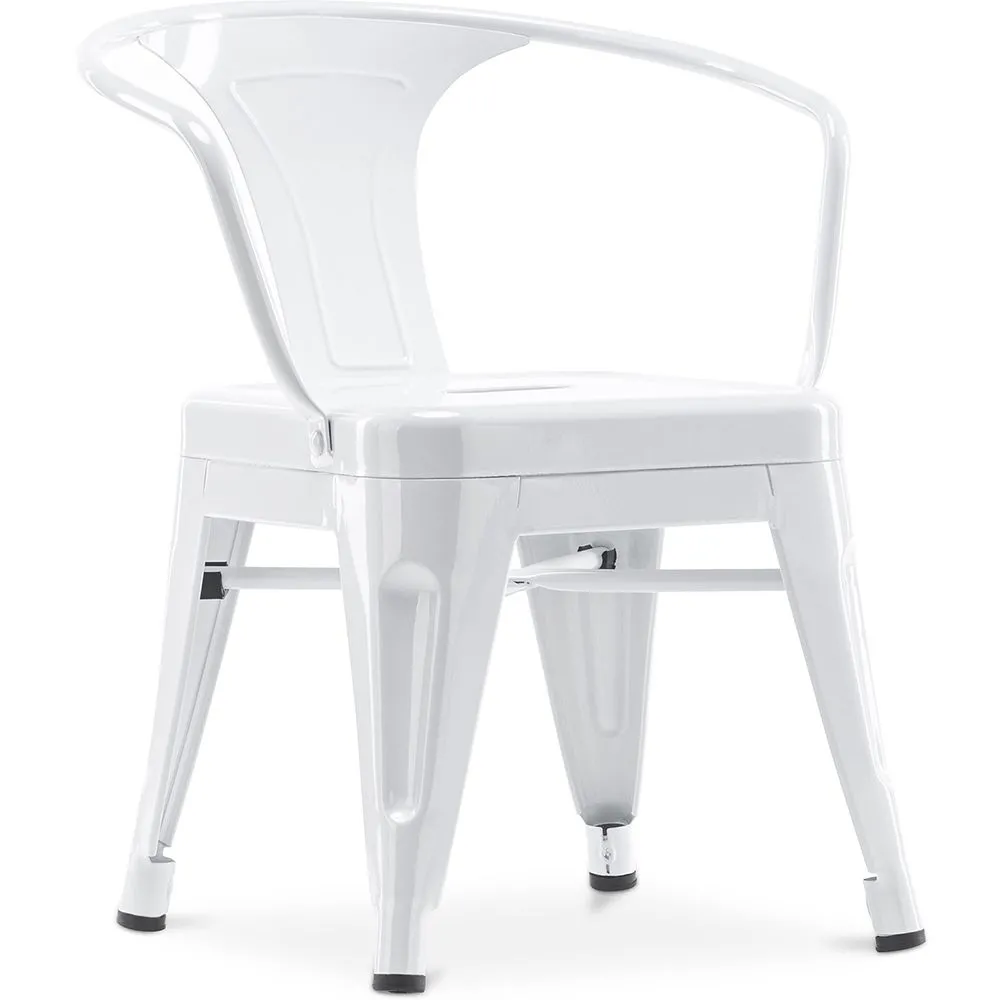 Silla Niños con Reposabrazos - Silla Infantil Diseño Industrial - Acero - Stylix  image 8