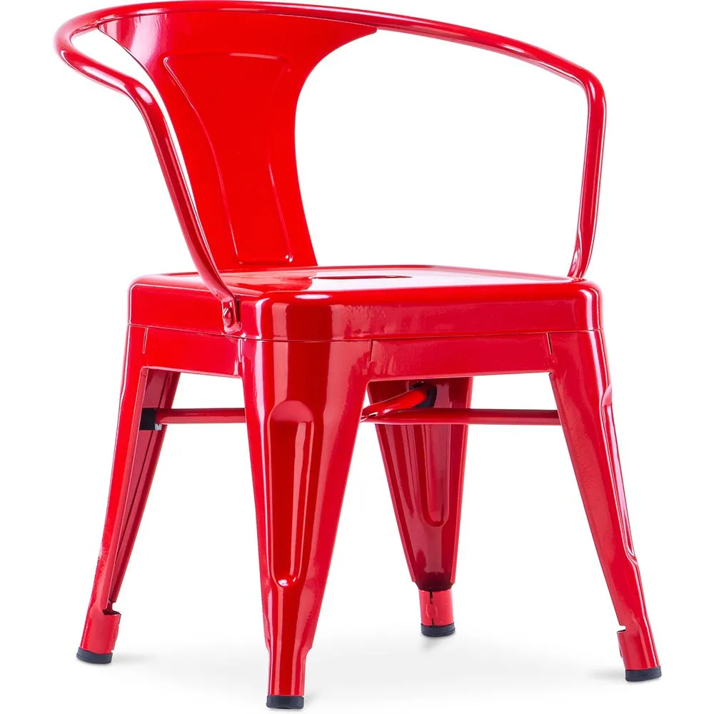 Silla Niños con Reposabrazos - Silla Infantil Diseño Industrial - Acero - Stylix  image 8