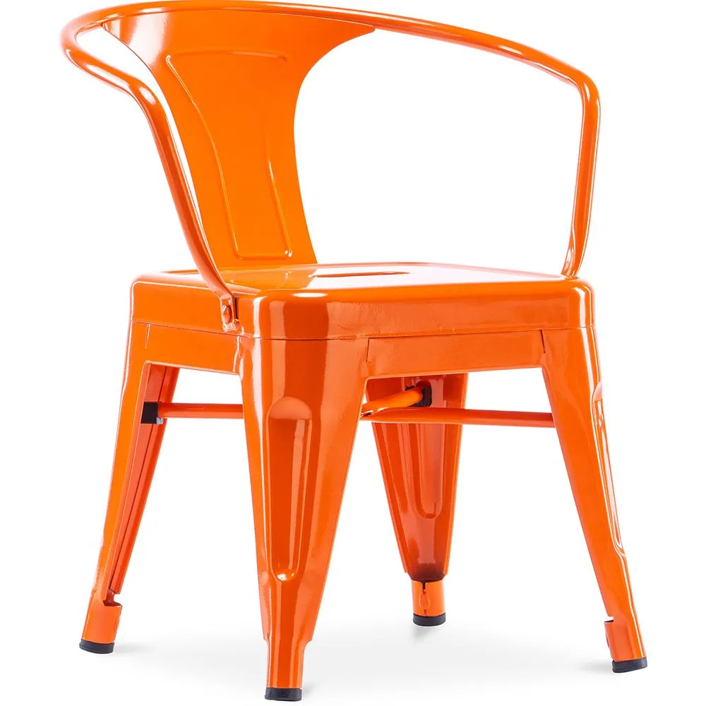 Silla Niños con Reposabrazos - Silla Infantil Diseño Industrial - Acero - Stylix  image 8