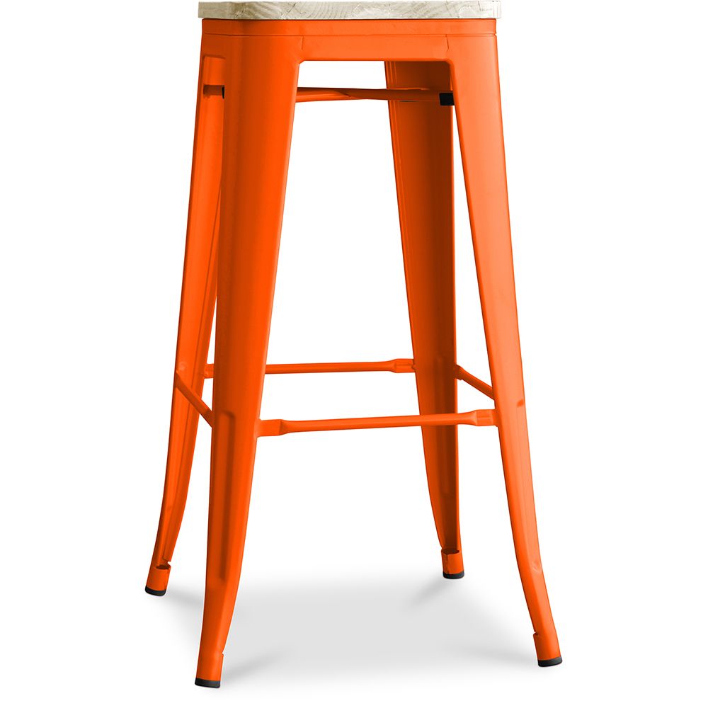 Taburete de Bar Diseño Industrial - Acero y Madera - 76cm -  Stylix  image 8