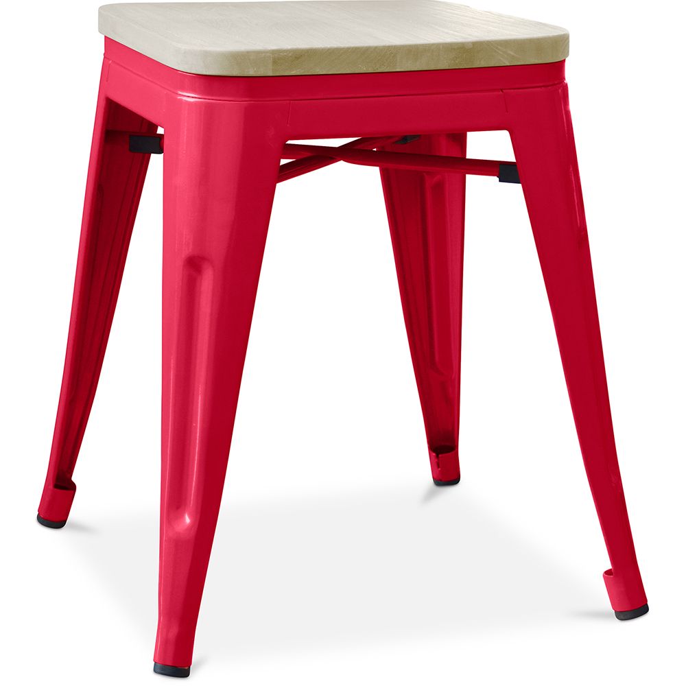 Taburete  Diseño Industrial - Madera y Metal - 45cm - Stylix  image 8
