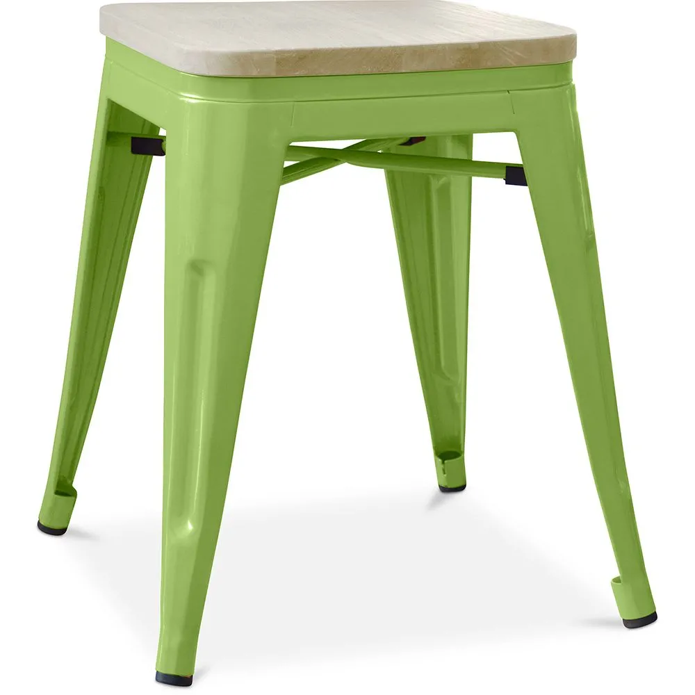 Taburete  Diseño Industrial - Madera y Metal - 45cm - Stylix  image 8