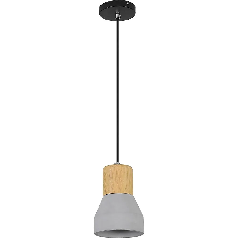 Lámpara de Techo Madera y Hormigón - Lámpara Colgante Diseño Escandinavo - Minnie image 8