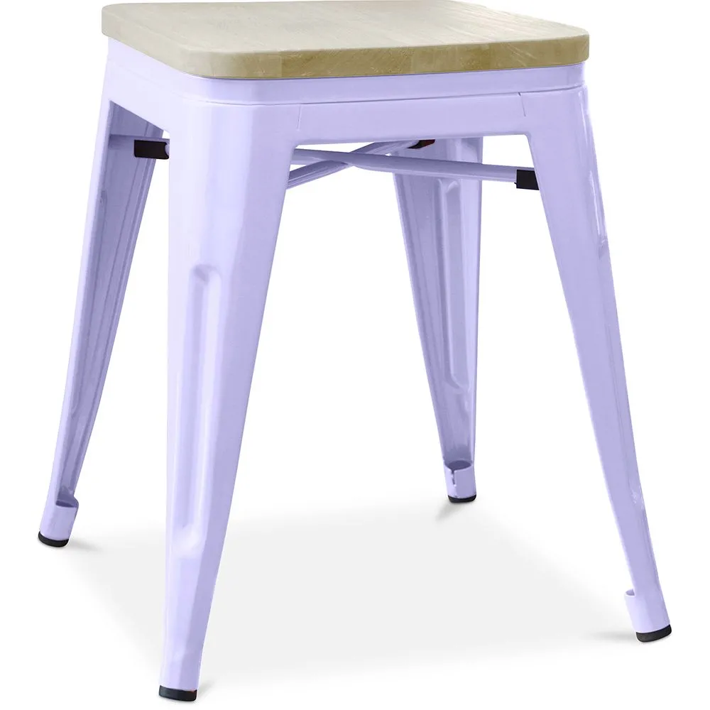 Taburete  Diseño Industrial - Madera y Metal - 45cm - Stylix  image 8