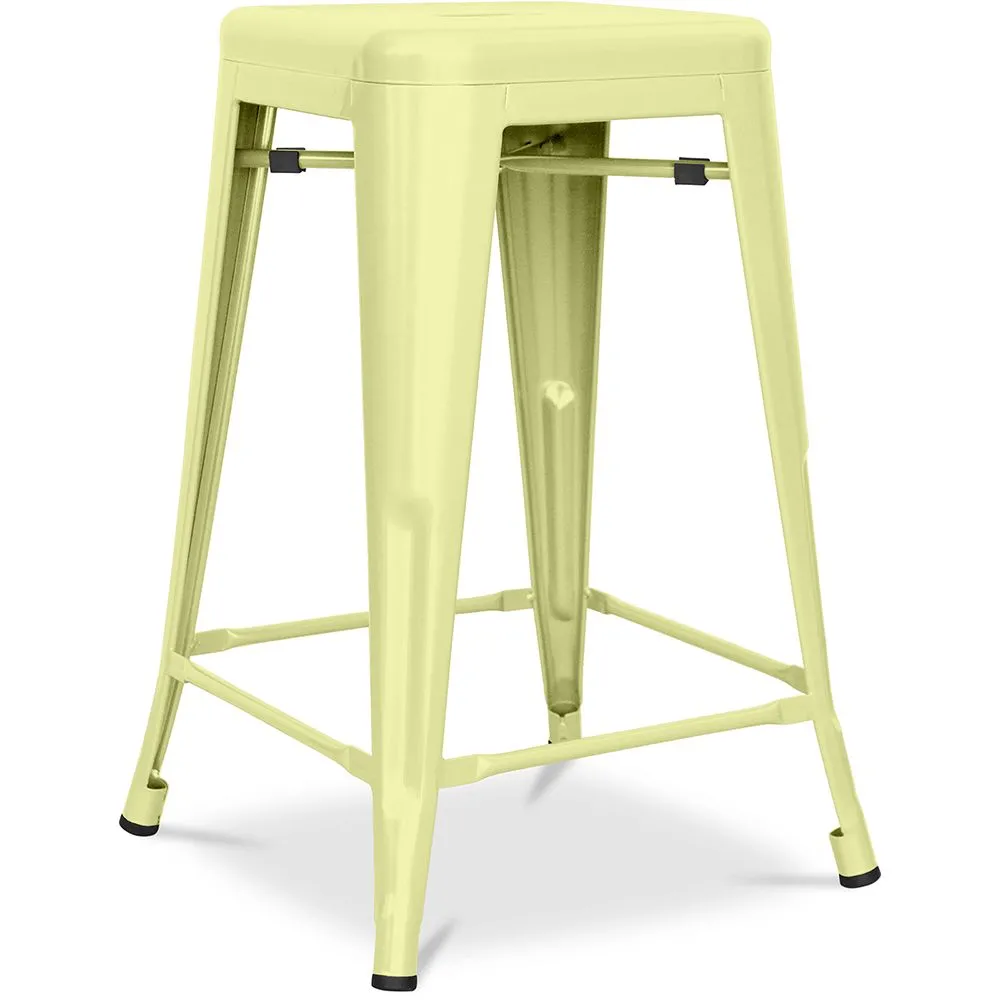 Taburete de Bar Diseño Industrial - Acero Mate - 60cm - Stylix image 8