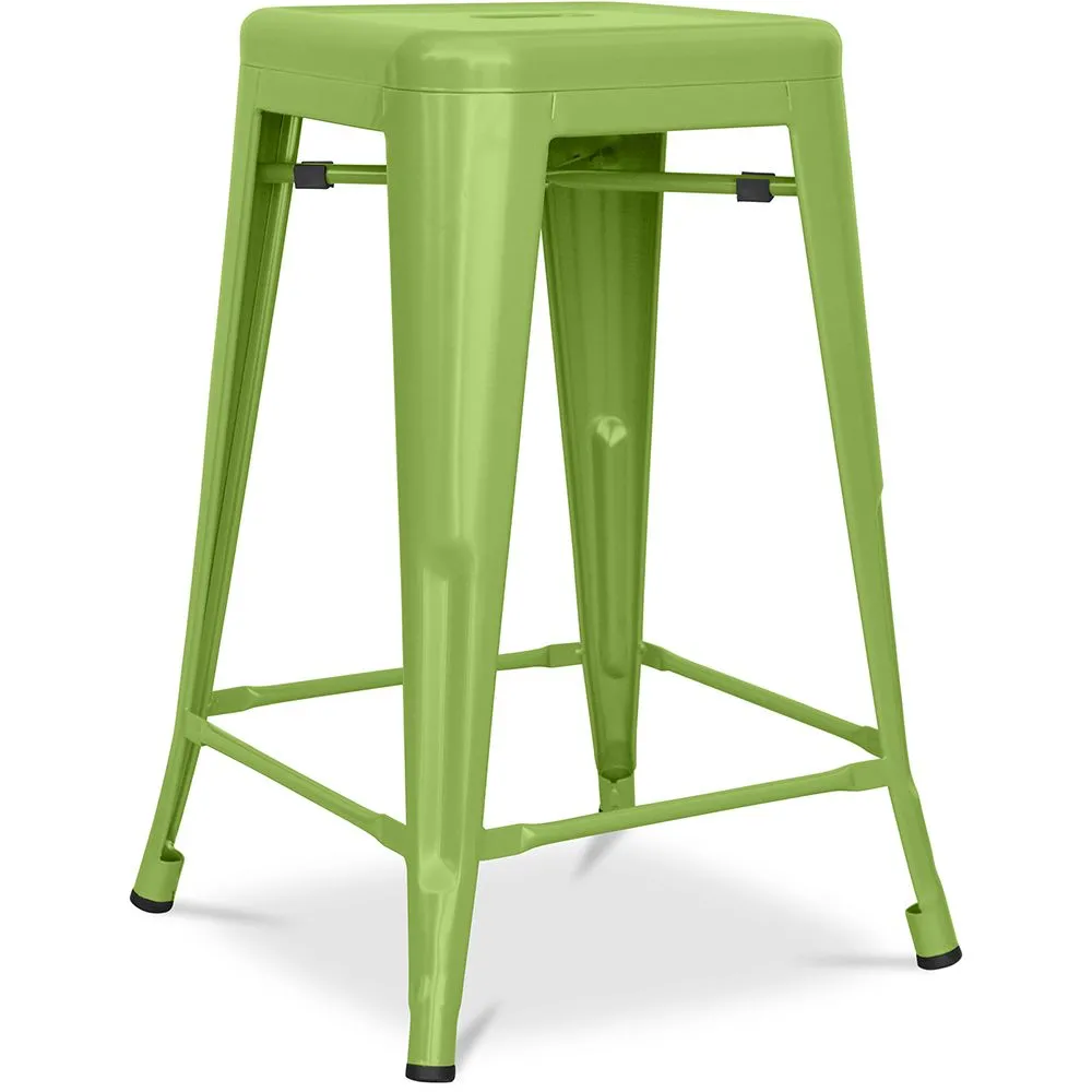 Taburete de Bar Diseño Industrial - Acero Mate - 60cm - Stylix image 8