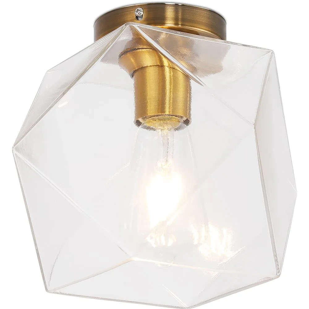 Lámpara de Techo de Cristal - Plafón Diseño Retro - Avo image 8