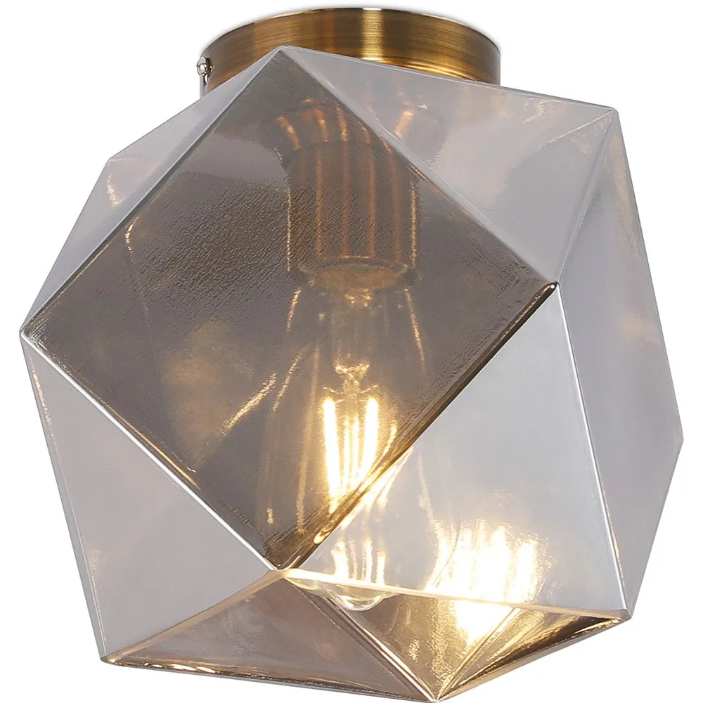 Lámpara de Techo de Cristal - Plafón Diseño Retro - Avo image 8