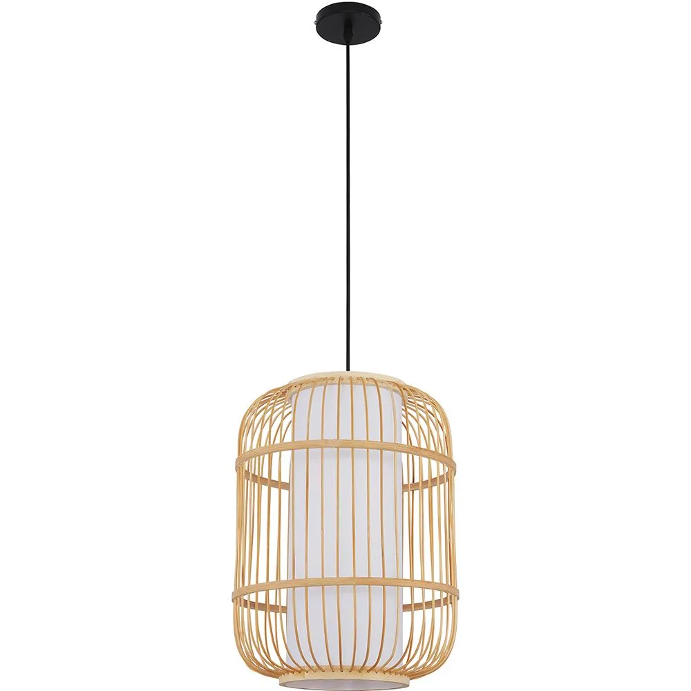 Lámpara de Techo de Bambú - Lámpara Colgante Diseño Boho Bali - Mane  image 8