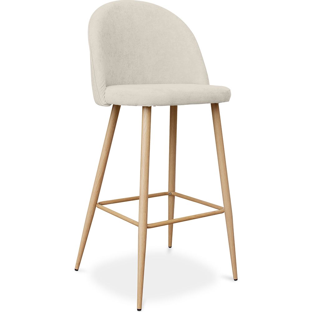 Taburete Tapizado en Tela - Diseño Escandinavo  - 76cm - Evelyne  image 8