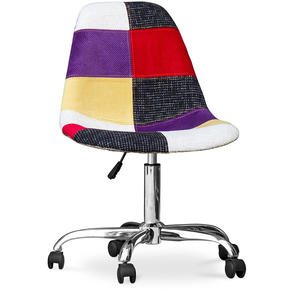 Silla de Oficina con ruedas  - Silla de Escritorio - Tapizada en Patchwork - Tessa image 8